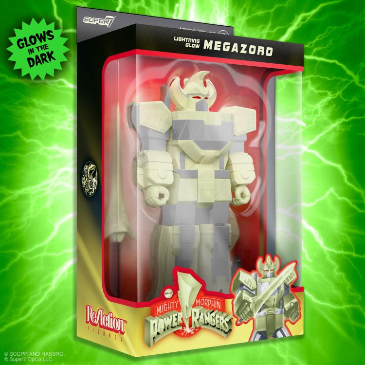 Mighty Morphin Power Rangers ReAction Megazord (Lightning Glow) Action Figure Gallery Image 9