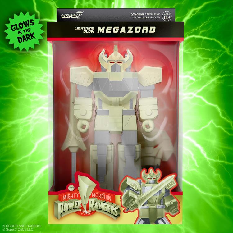 Mighty Morphin Power Rangers ReAction Megazord (Lightning Glow) Action Figure Gallery Image 7