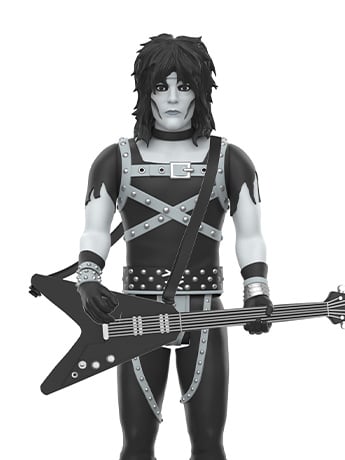 Motley Crue ReAction Mick Mars (Shout at the Devil - Black & White Ver.) Action Figure Gallery Image 2