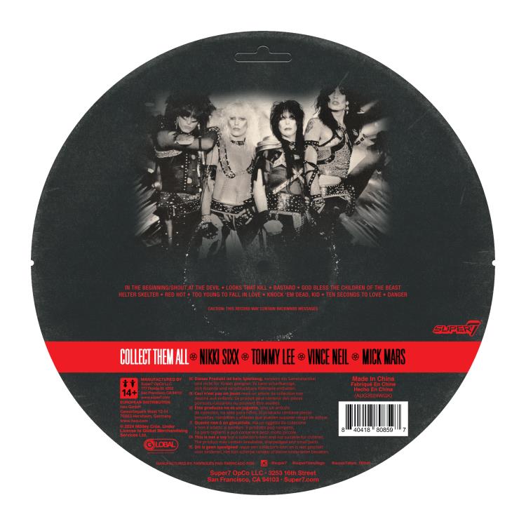Motley Crue ReAction Tommy Lee (Shout at the Devil - Black & White Ver.) Action Figure Gallery Image 5