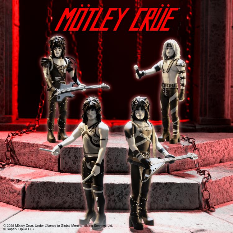 Motley Crue ReAction Tommy Lee (Shout at the Devil - Black & White Ver.) Action Figure Gallery Image 6