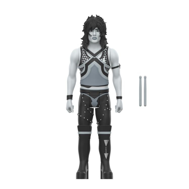 Motley Crue ReAction Tommy Lee (Shout at the Devil - Black & White Ver.) Action Figure Gallery Image 3