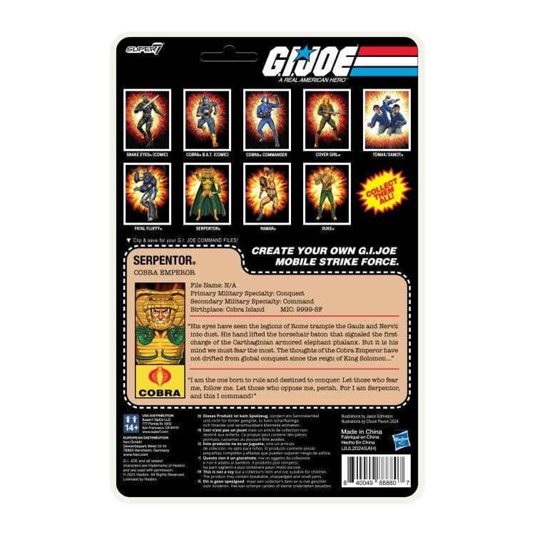 G.I. Joe ReAction+ Serpentor (Cartoon) Action Figure Gallery Image 6
