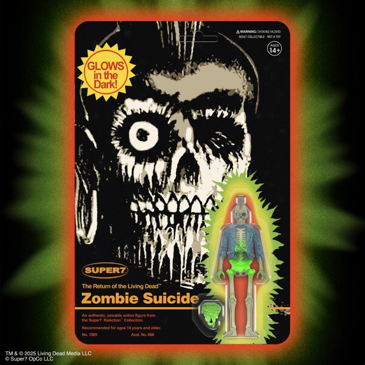 The Return of the Living Dead ReAction Zombie Suicide (Monster Glow) Action Figure Gallery Image 7
