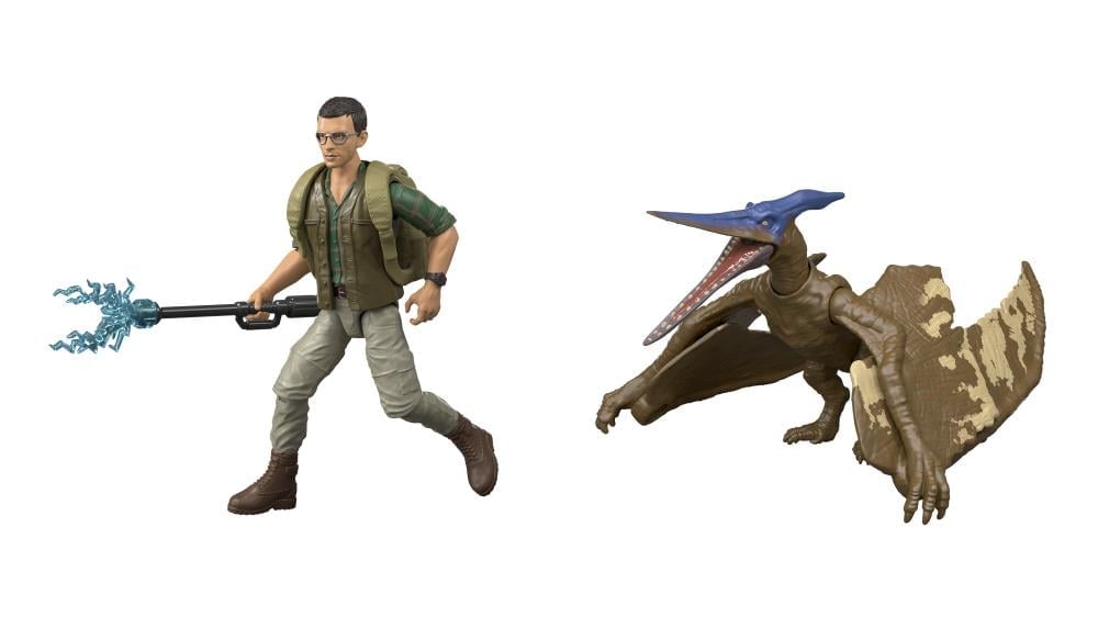 Jurassic World Rebirth Dr. Henry Loomis & Pteranodon Action Figure Set