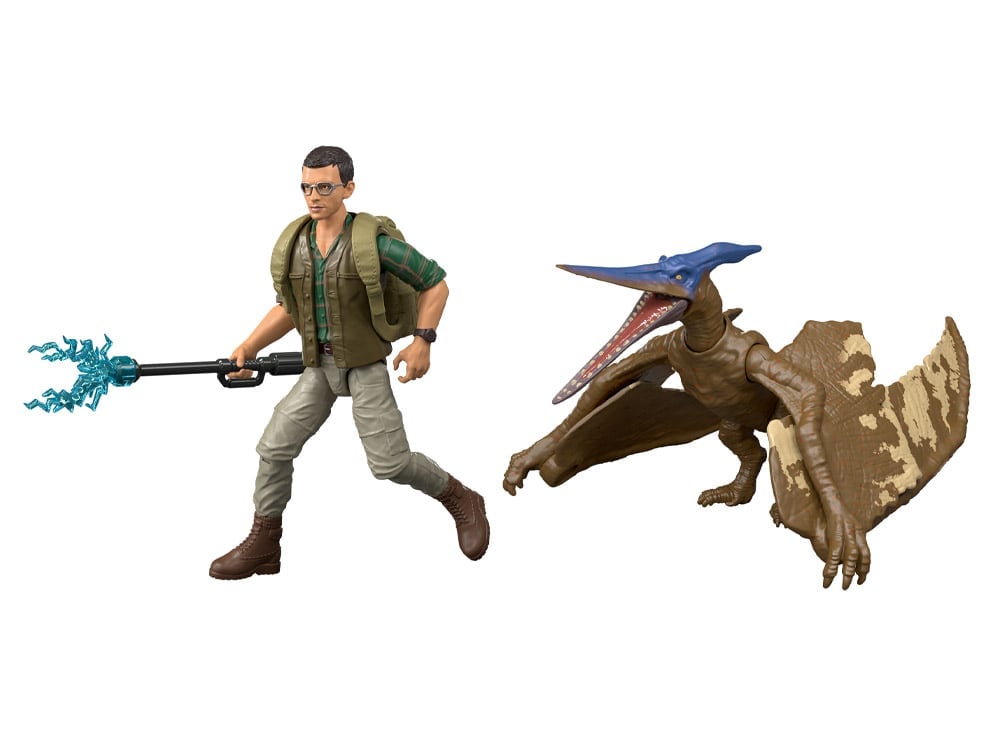 Jurassic World Rebirth Dr. Henry Loomis & Pteranodon Action Figure Set