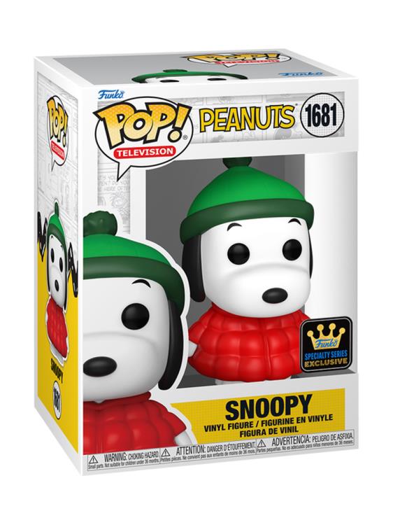 Peanuts Pop! Television #1681 Specialty Series Snoopy in Coat Gallery Image 3