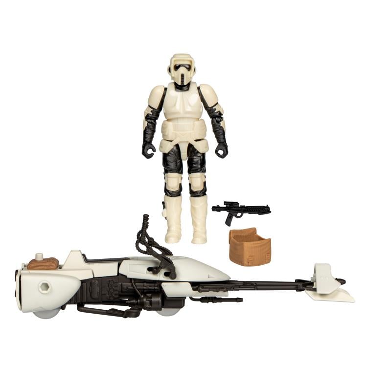 Star Wars Epic World of Action Scout Trooper & Speeder Bike  4" Action Figure Set Gallery Image 3