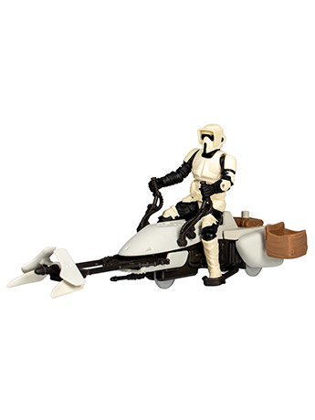 Star Wars Epic World of Action Scout Trooper & Speeder Bike  4" Action Figure Set Gallery Image 2