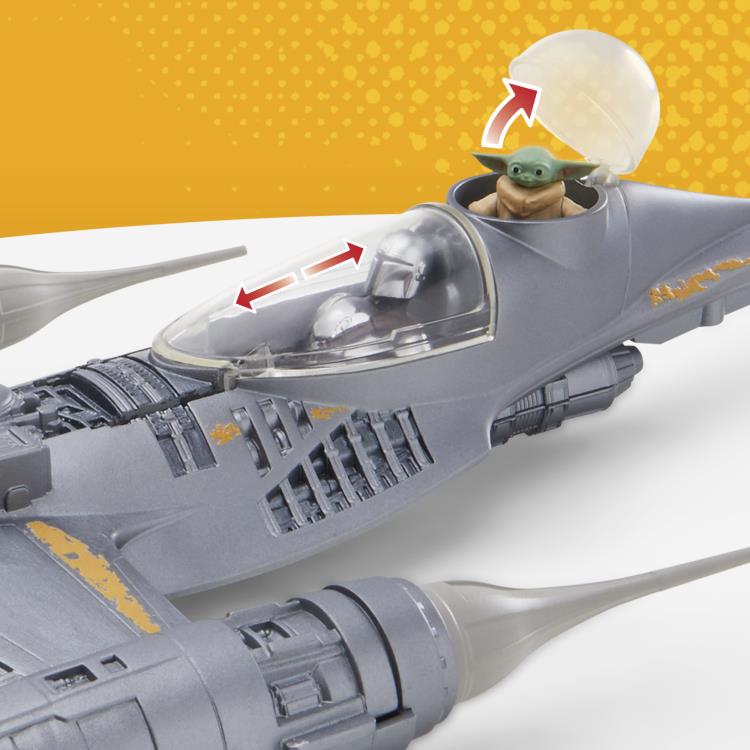 Star Wars Epic Hero Series The Mandalorian's N-1 Starfighter with Grogu & Mandalorian Action Figure Set Gallery Image 6