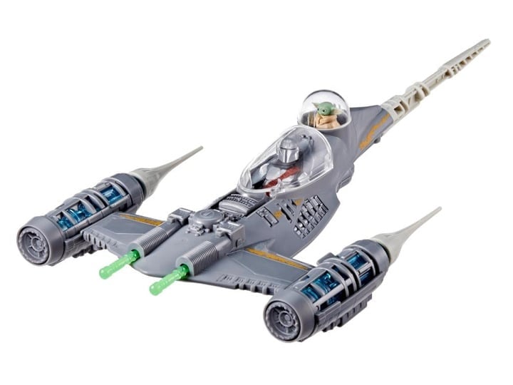 Star Wars Epic Hero Series The Mandalorian's N-1 Starfighter with Grogu & Mandalorian Action Figure Set Gallery Image 1
