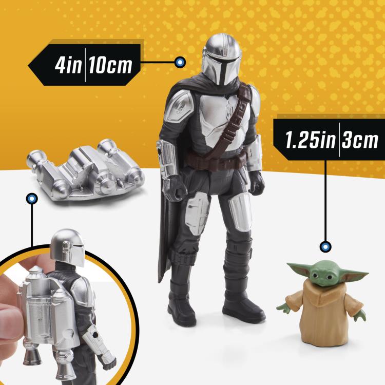 Star Wars Epic Hero Series The Mandalorian's N-1 Starfighter with Grogu & Mandalorian Action Figure Set Gallery Image 5