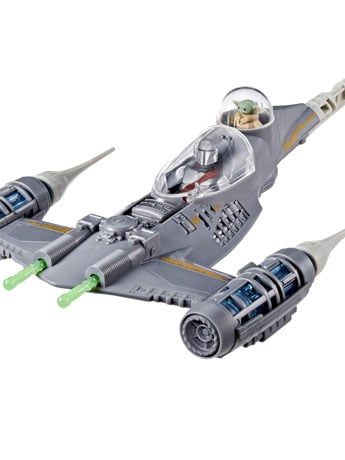 Star Wars Epic Hero Series The Mandalorian's N-1 Starfighter with Grogu & Mandalorian Action Figure Set Gallery Image 2