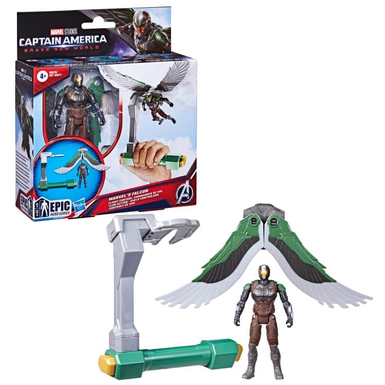 Captain America: Brave New World Epic Hero Series 4" Marvel's Falcon Flight Control Action Figure with Accessory Gallery Image 10