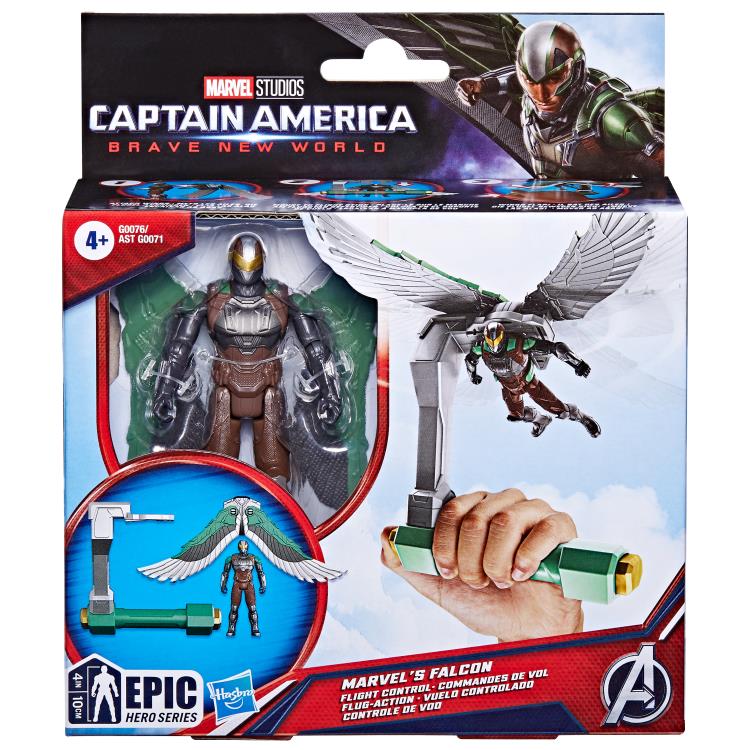 Captain America: Brave New World Epic Hero Series 4" Marvel's Falcon Flight Control Action Figure with Accessory Gallery Image 11