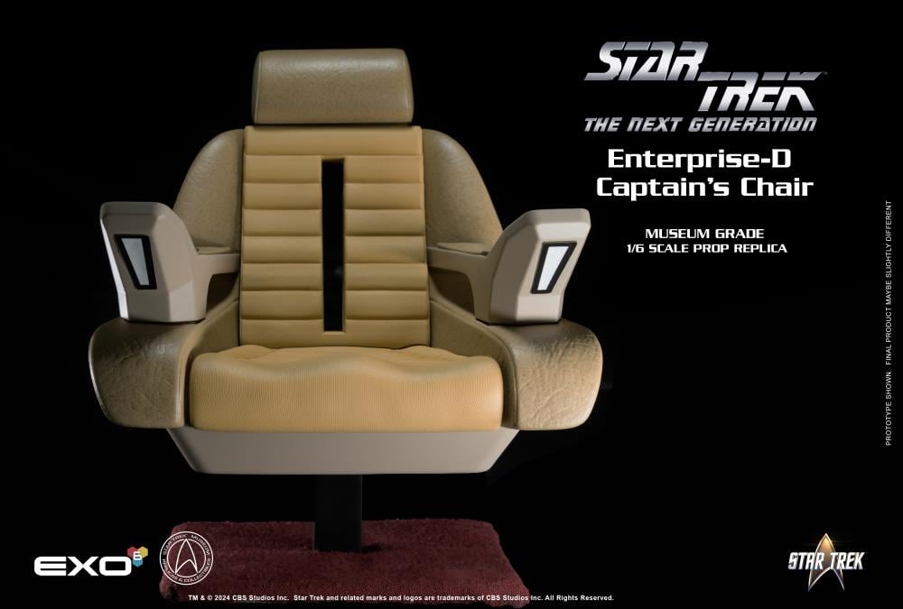 Star Trek: The Next Generation Enterprise-D Captain’s Chair 1/6 Scale Prop Replica Gallery Image 6