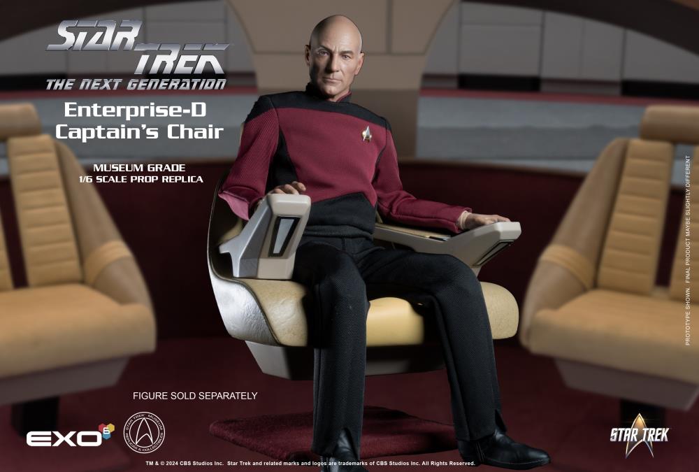 Star Trek: The Next Generation Enterprise-D Captain’s Chair 1/6 Scale Prop Replica Gallery Image 4