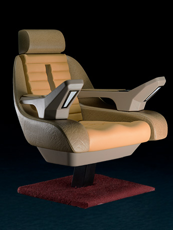 Star Trek: The Next Generation Enterprise-D Captain’s Chair 1/6 Scale Prop Replica Gallery Image 2