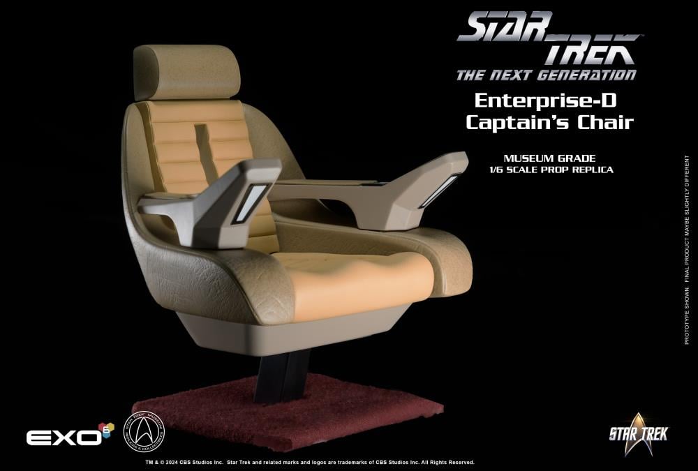 Star Trek: The Next Generation Enterprise-D Captain’s Chair 1/6 Scale Prop Replica Gallery Image 7