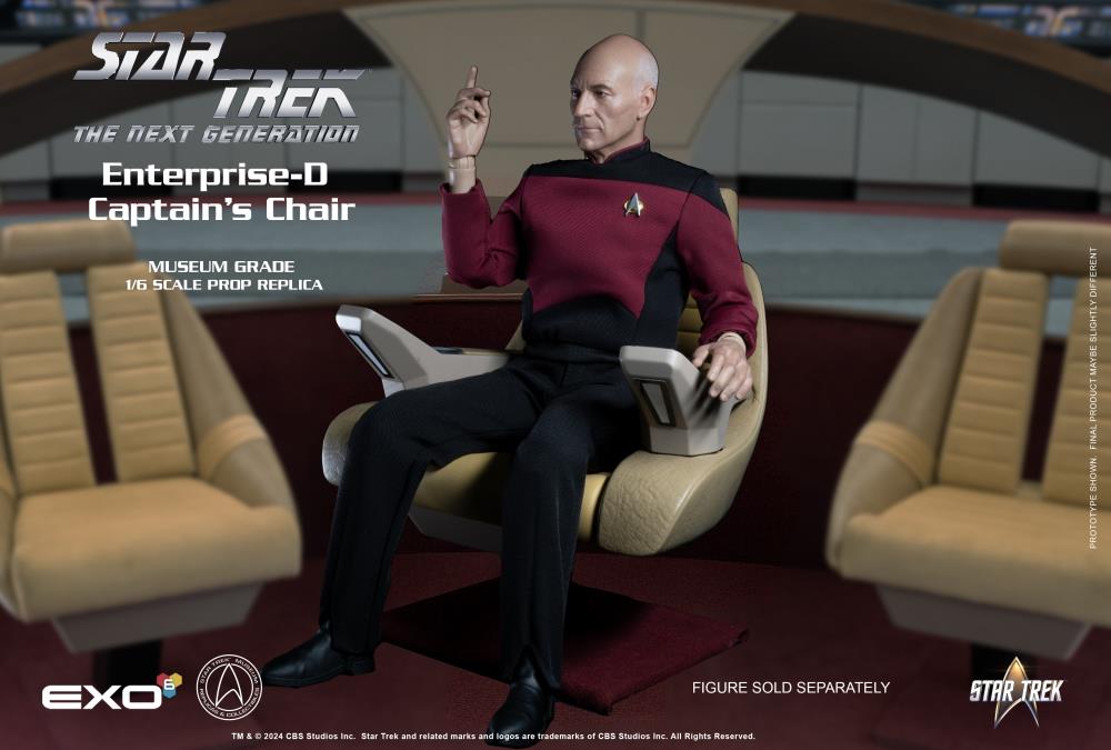 Star Trek: The Next Generation Enterprise-D Captain’s Chair 1/6 Scale Prop Replica Gallery Image 3