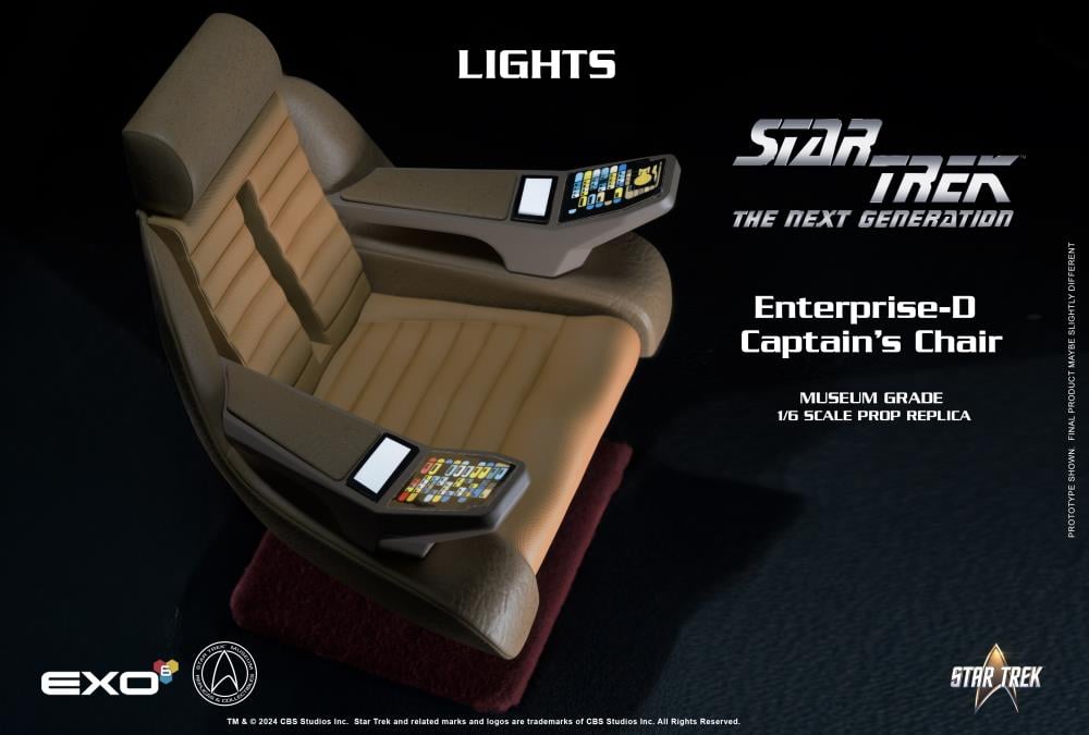 Star Trek: The Next Generation Enterprise-D Captain’s Chair 1/6 Scale Prop Replica Gallery Image 10