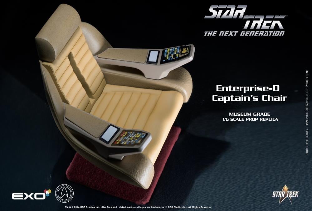 Star Trek: The Next Generation Enterprise-D Captain’s Chair 1/6 Scale Prop Replica Gallery Image 9