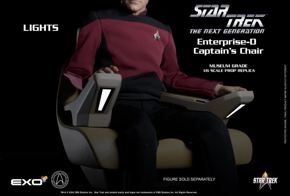 Star Trek: The Next Generation Enterprise-D Captain’s Chair 1/6 Scale Prop Replica Gallery Image 5