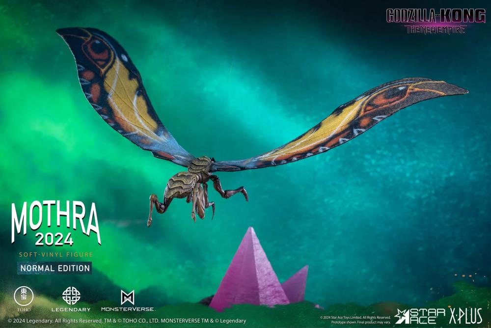 Godzilla x Kong: The New Empire Mothra (Normal Ver.) Soft Vinyl Statue Gallery Image 8