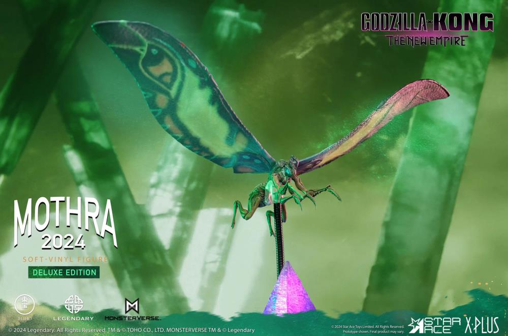 Godzilla x Kong: The New Empire Mothra (Deluxe Ver.) Soft Vinyl Statue Gallery Image 6