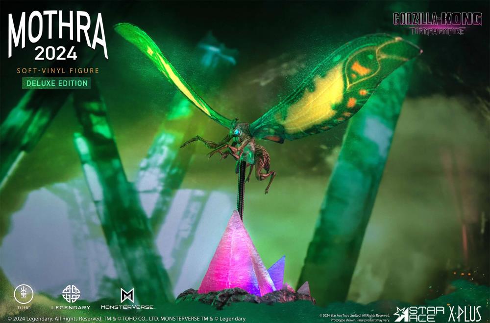 Godzilla x Kong: The New Empire Mothra (Deluxe Ver.) Soft Vinyl Statue Gallery Image 3
