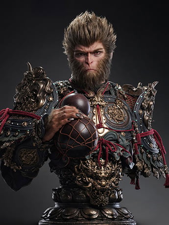 Black Myth: Wukong The Destined One Limited Edition Life-Size Bust Gallery Image 2