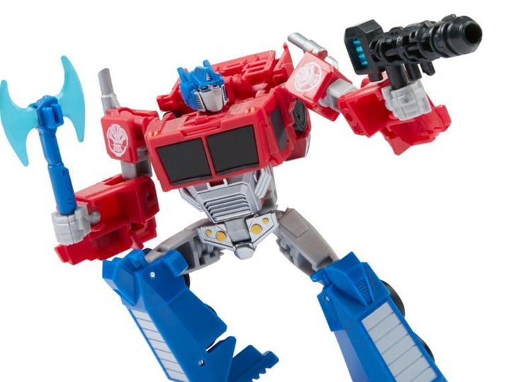 Transformers: EarthSpark Deluxe Class Optimus Prime (Dr. Meridian “Mandroid" BAF) Gallery Image 1