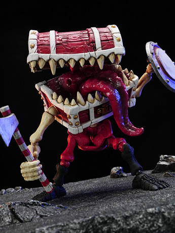 Skeleton Christmas Chest Monster 1/12 Scale Limited Edition Action Figure Gallery Image 2