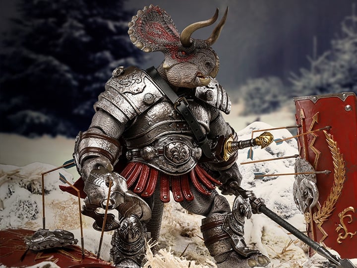 Dinosaur Battlefield Ceratopsidae Dinosaur Legion (Deluxe Edition Gray Ver.) 1/12 Scale Action Figure Gallery Image 1
