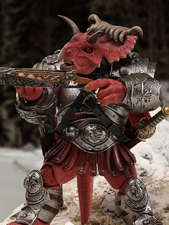 Dinosaur Battlefield Ceratopsidae Dinosaur Legion (Deluxe Edition Red Ver.) 1/12 Scale Action Figure Gallery Image 2