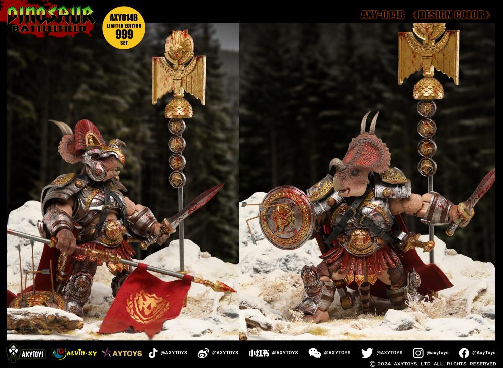 Dinosaur Battlefield Ceratopsidae Dinosaur Legion (Limited Edition Design Color Ver.) 1/12 Scale Action Figure Gallery Image 3