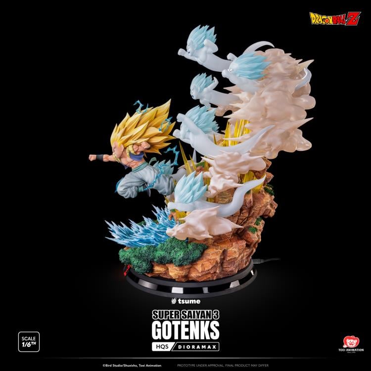 Dragon Ball Z HQS Dioramax Super Saiyan 3 Gotenks 1/6 Scale Limited Edition Statue Gallery Image 6