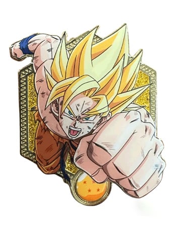 Dragon Ball Z Golden Series Super Saiyan Goku Enamel Pin