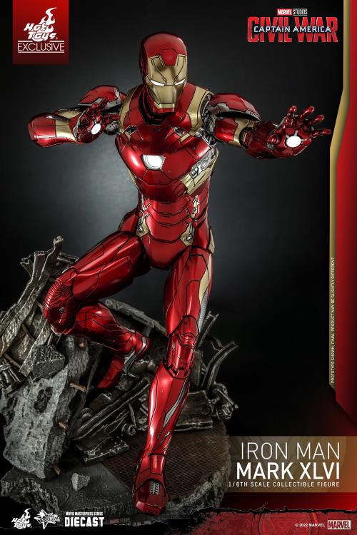 Captain America: Civil War MMS608D42 Iron Man Mark XLVI 1/6th Scale Collectible Exclusive Figure Gallery Image 6