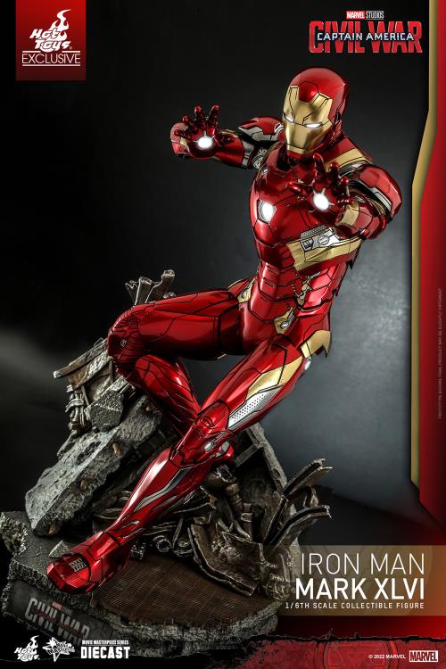 Captain America: Civil War MMS608D42 Iron Man Mark XLVI 1/6th Scale Collectible Exclusive Figure Gallery Image 4