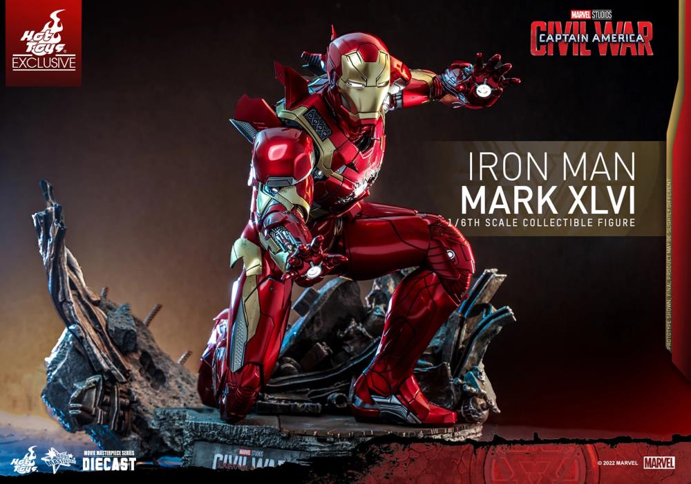 Captain America: Civil War MMS608D42 Iron Man Mark XLVI 1/6th Scale Collectible Exclusive Figure Gallery Image 12