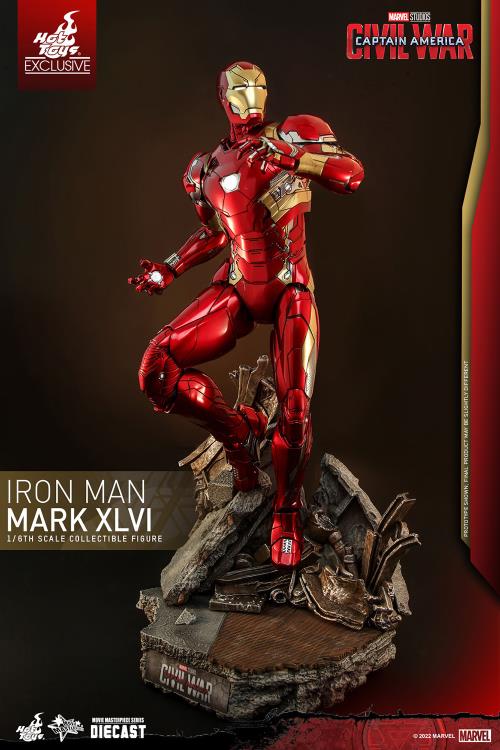 Captain America: Civil War MMS608D42 Iron Man Mark XLVI 1/6th Scale Collectible Exclusive Figure Gallery Image 5