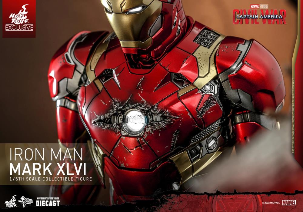 Captain America: Civil War MMS608D42 Iron Man Mark XLVI 1/6th Scale Collectible Exclusive Figure Gallery Image 15