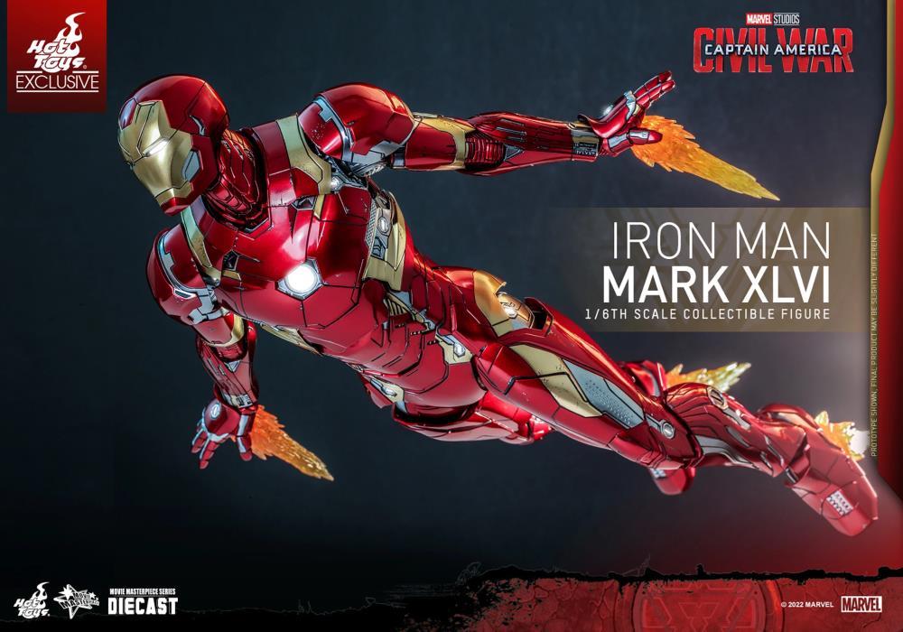 Captain America: Civil War MMS608D42 Iron Man Mark XLVI 1/6th Scale Collectible Exclusive Figure Gallery Image 11