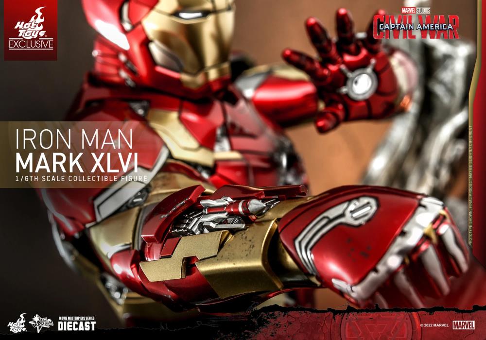 Captain America: Civil War MMS608D42 Iron Man Mark XLVI 1/6th Scale Collectible Exclusive Figure Gallery Image 16