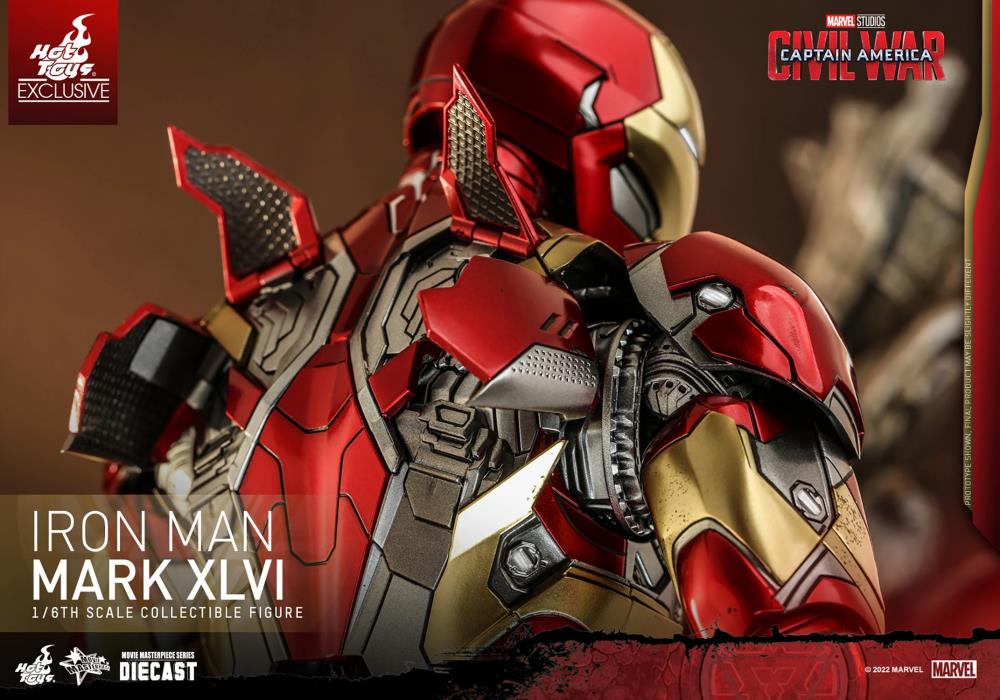 Captain America: Civil War MMS608D42 Iron Man Mark XLVI 1/6th Scale Collectible Exclusive Figure Gallery Image 14