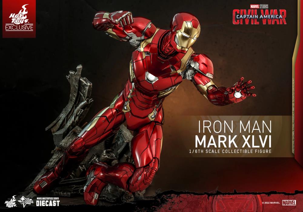 Captain America: Civil War MMS608D42 Iron Man Mark XLVI 1/6th Scale Collectible Exclusive Figure Gallery Image 10
