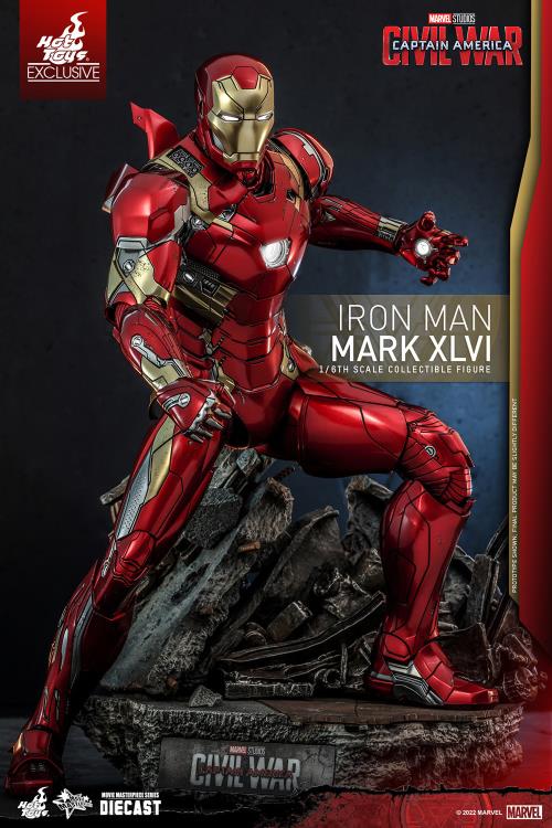 Captain America: Civil War MMS608D42 Iron Man Mark XLVI 1/6th Scale Collectible Exclusive Figure Gallery Image 7