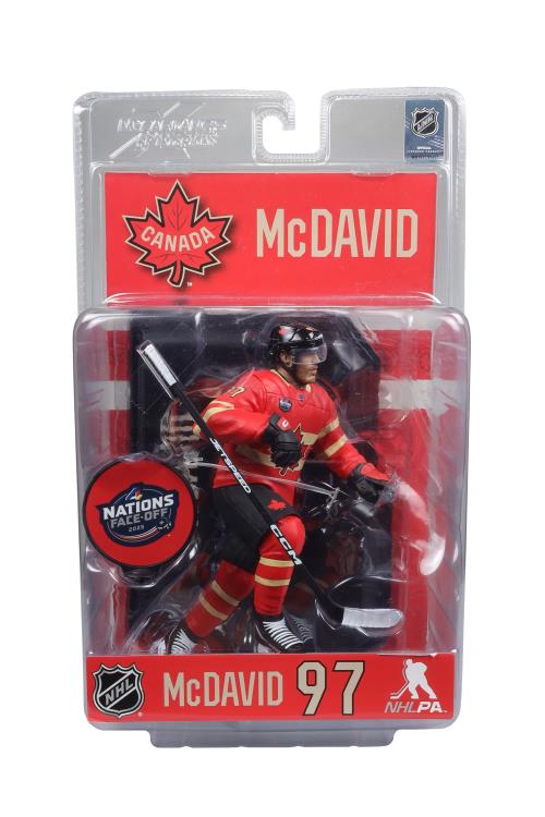 NHL SportsPicks Connor McDavid (Team Canada) 7" Posed Figure Gallery Image 12