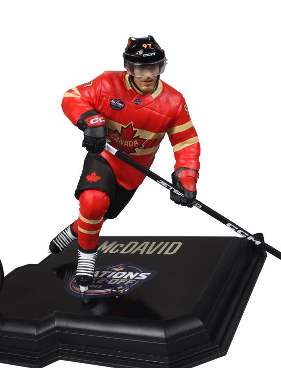 NHL SportsPicks Connor McDavid (Team Canada) 7" Posed Figure Gallery Image 10